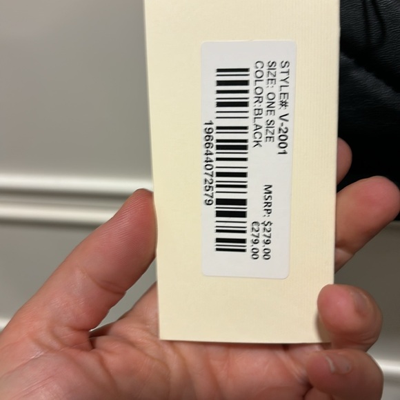 VALENTINO ORLANDI 6”x 11”x3” Black Quilted Bag Monogram Trim and Chain NWT $279 - Picture 4 of 7